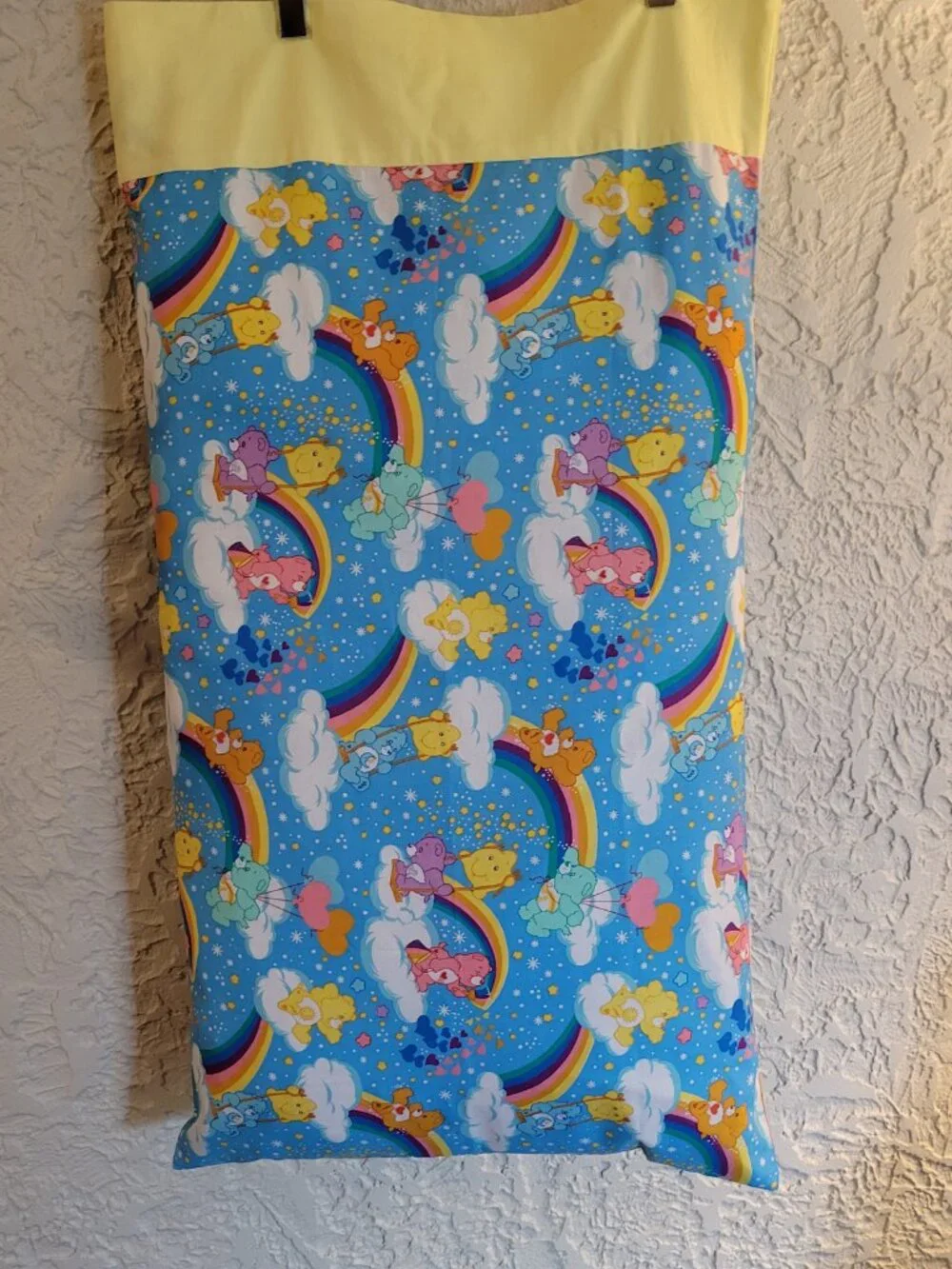 Vintage Carebear Pillowcase - Handmade Pillow Case, Excellent Condition